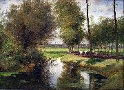 Landscape by the River Lys Cesar De Cock